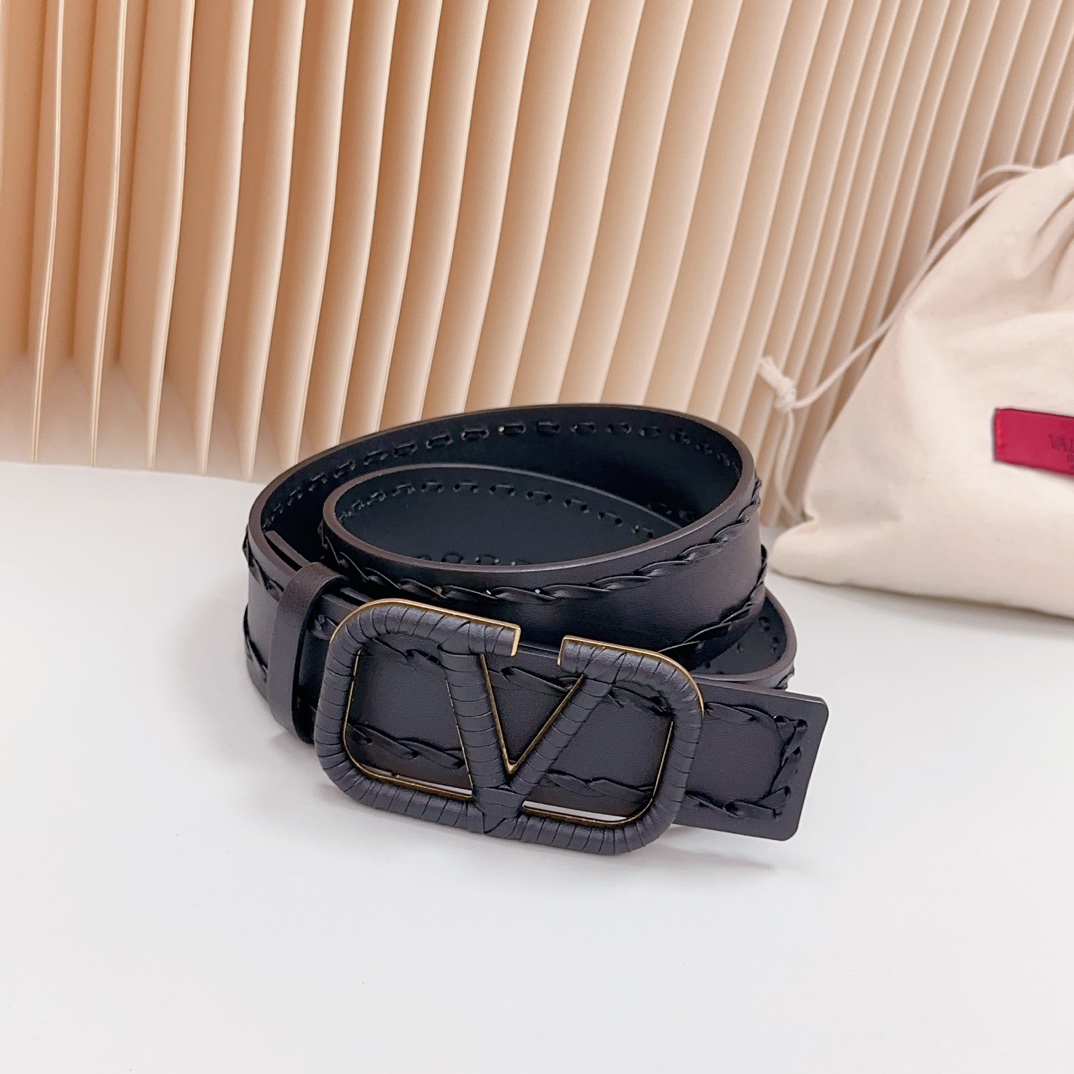 Valentino Leather Belts 1:1 Mirror Version