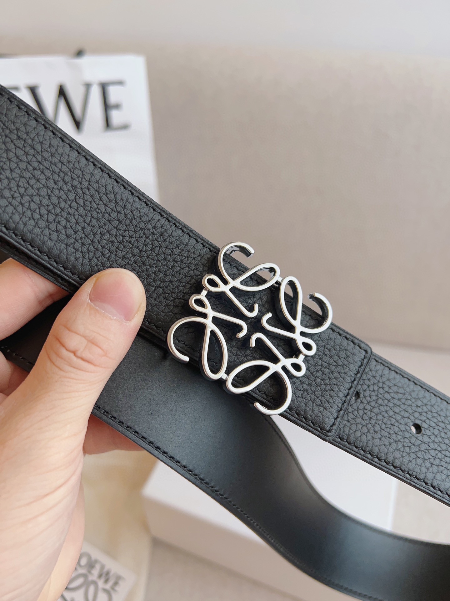 Loewe Leather Belts 1:1 Mirror Version
