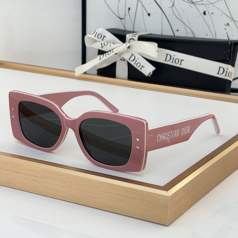 Dior Side Letter Plate Frame sunglasses Top quality (Replica）