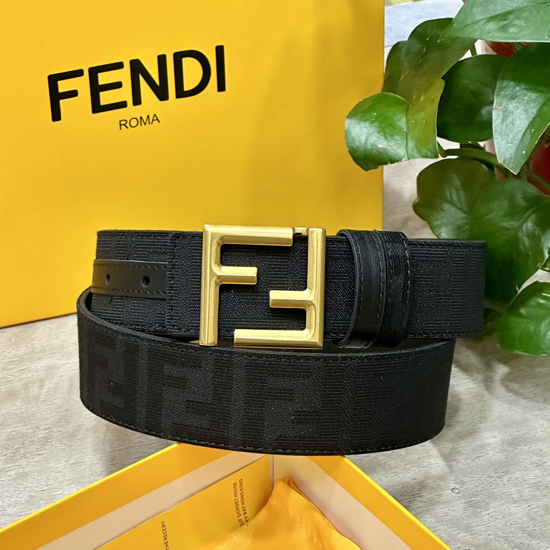 Fendi Leather Belts 1:1 Mirror Version