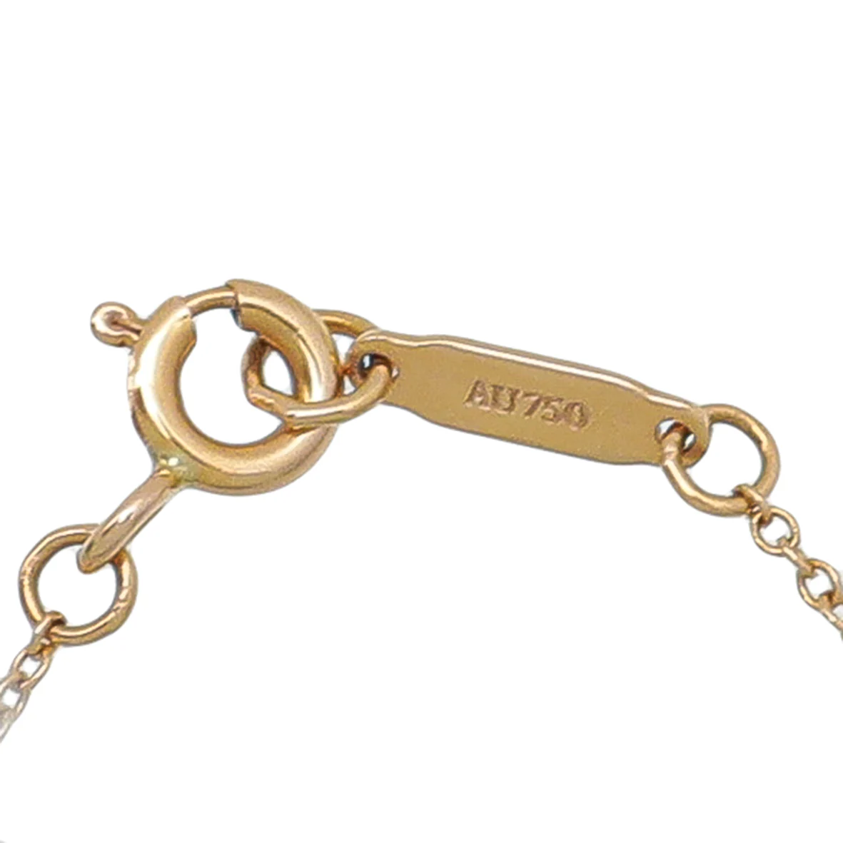 Tiffany & Co 18K Yellow Gold Bow Pendant Necklace