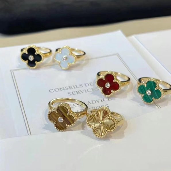 Van Cleef Clover Ring Dupe, One Diamonds