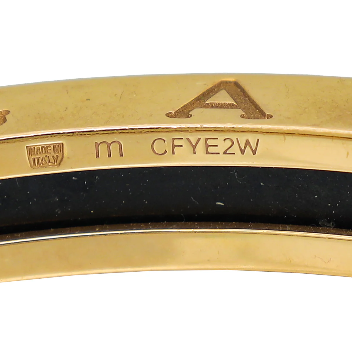 Bvlgari 18K Rose Gold Black Ceramic B Zero1 Bangle