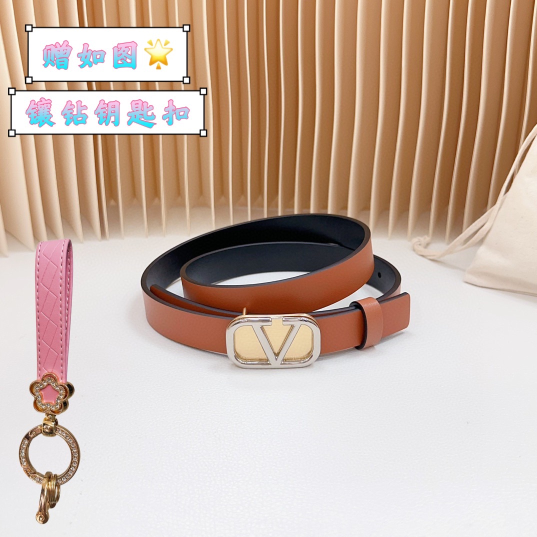 Valentino Leather Belts 1:1 Mirror Version