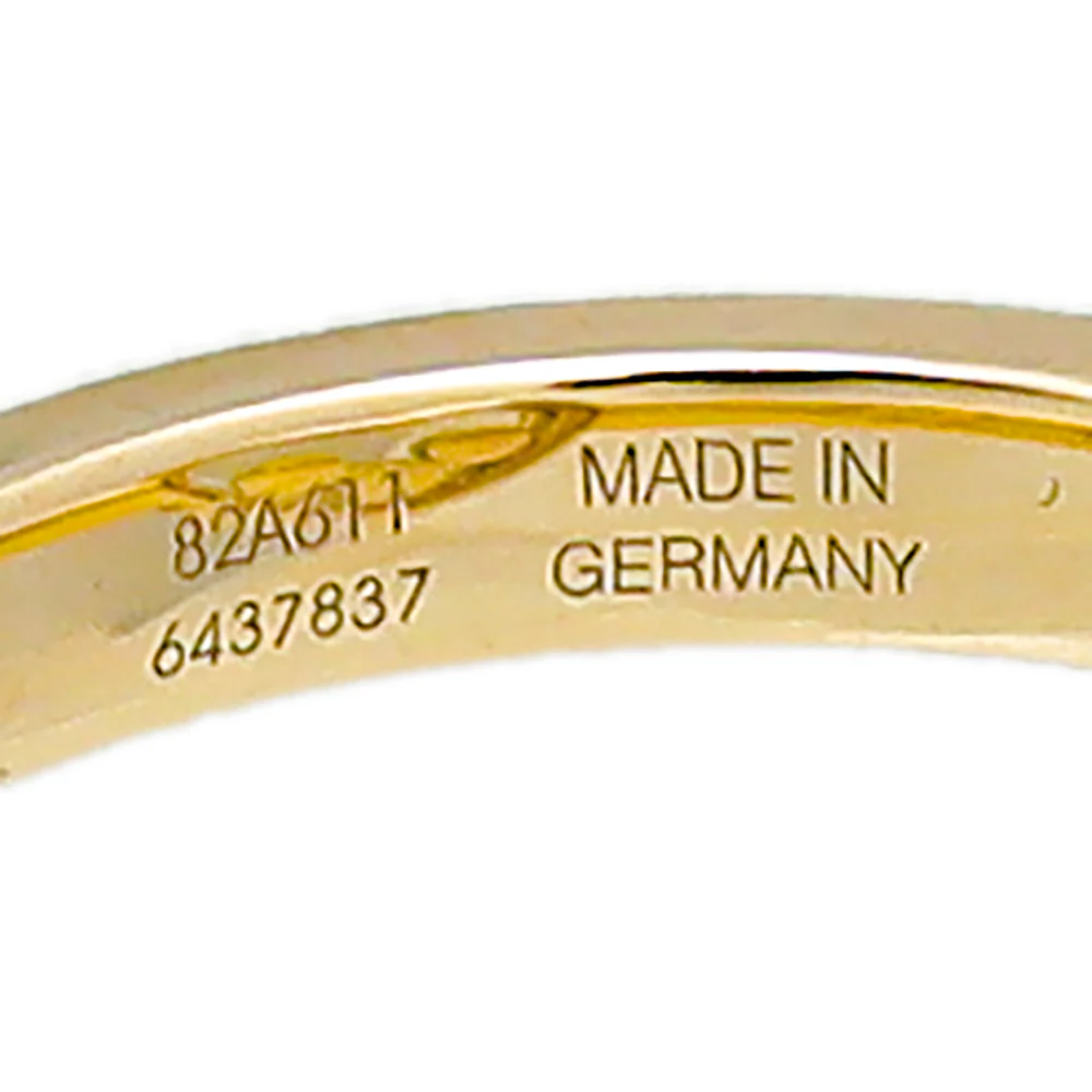 Chopard 18K Yellow Gold 3 Diamond Happy Heart Ring