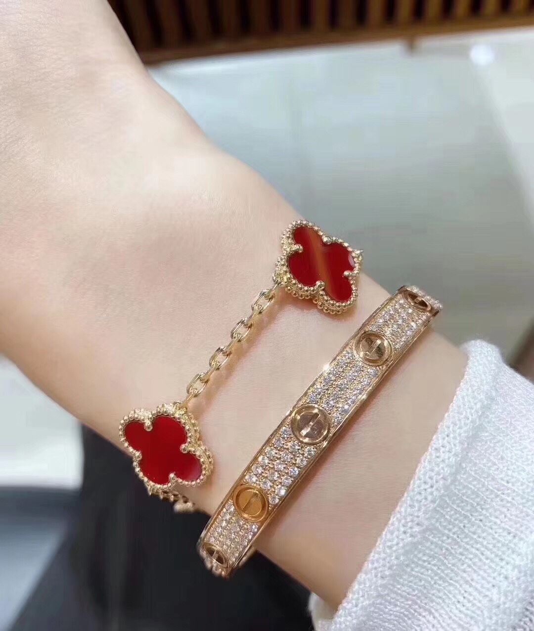 Cartier Love Bracelet Full Diamond Bracelet Dupe