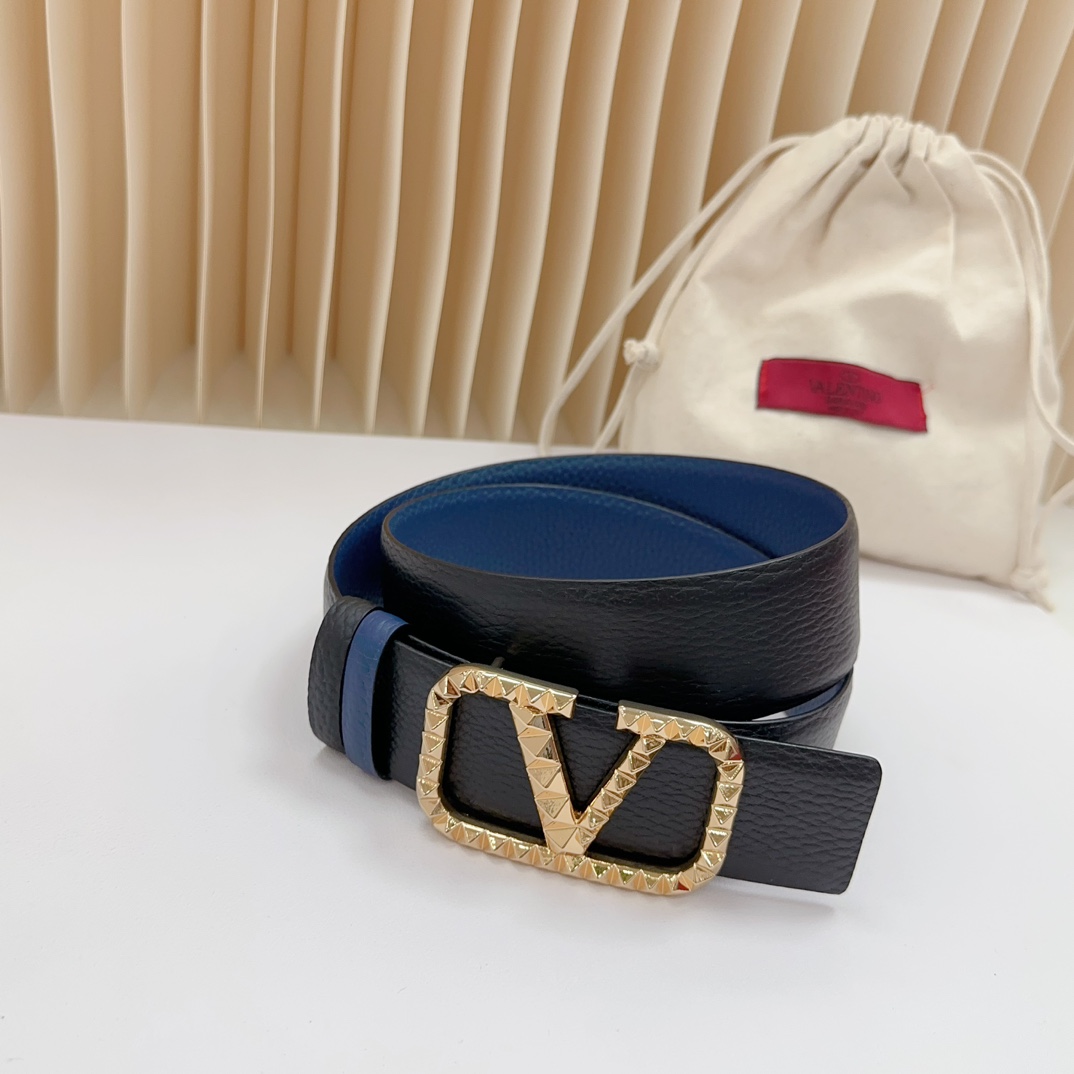 Valentino Leather Belts 1:1 Mirror Version
