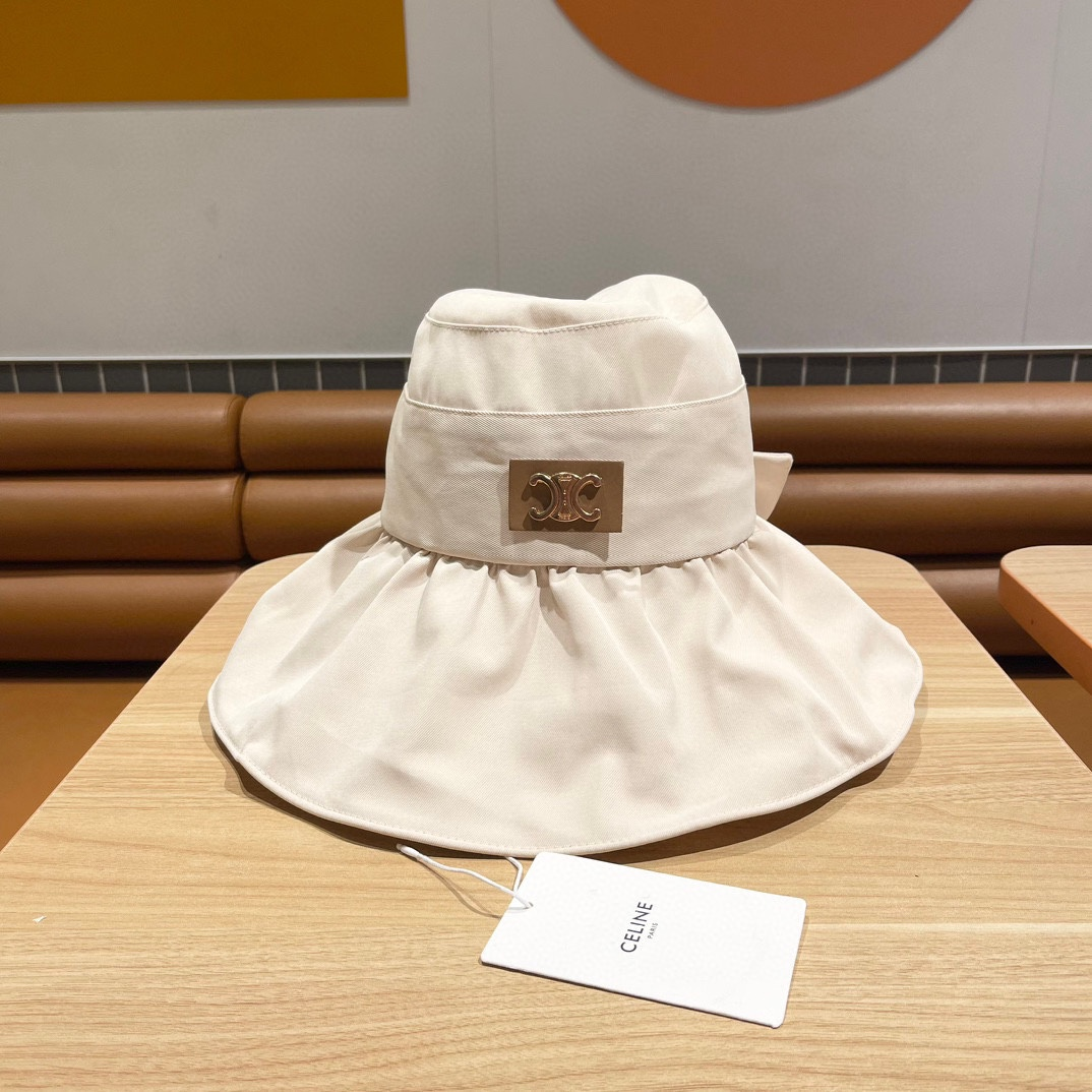 Celine Uv-protected Beach Hat With Large Brim Sunhat （Replica）
