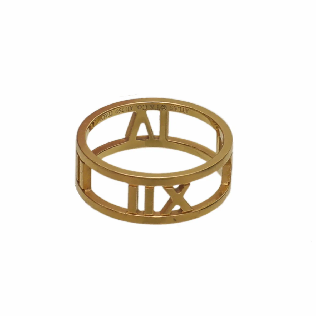 Tiffany & Co 18K Yellow Gold Atlas Open Ring