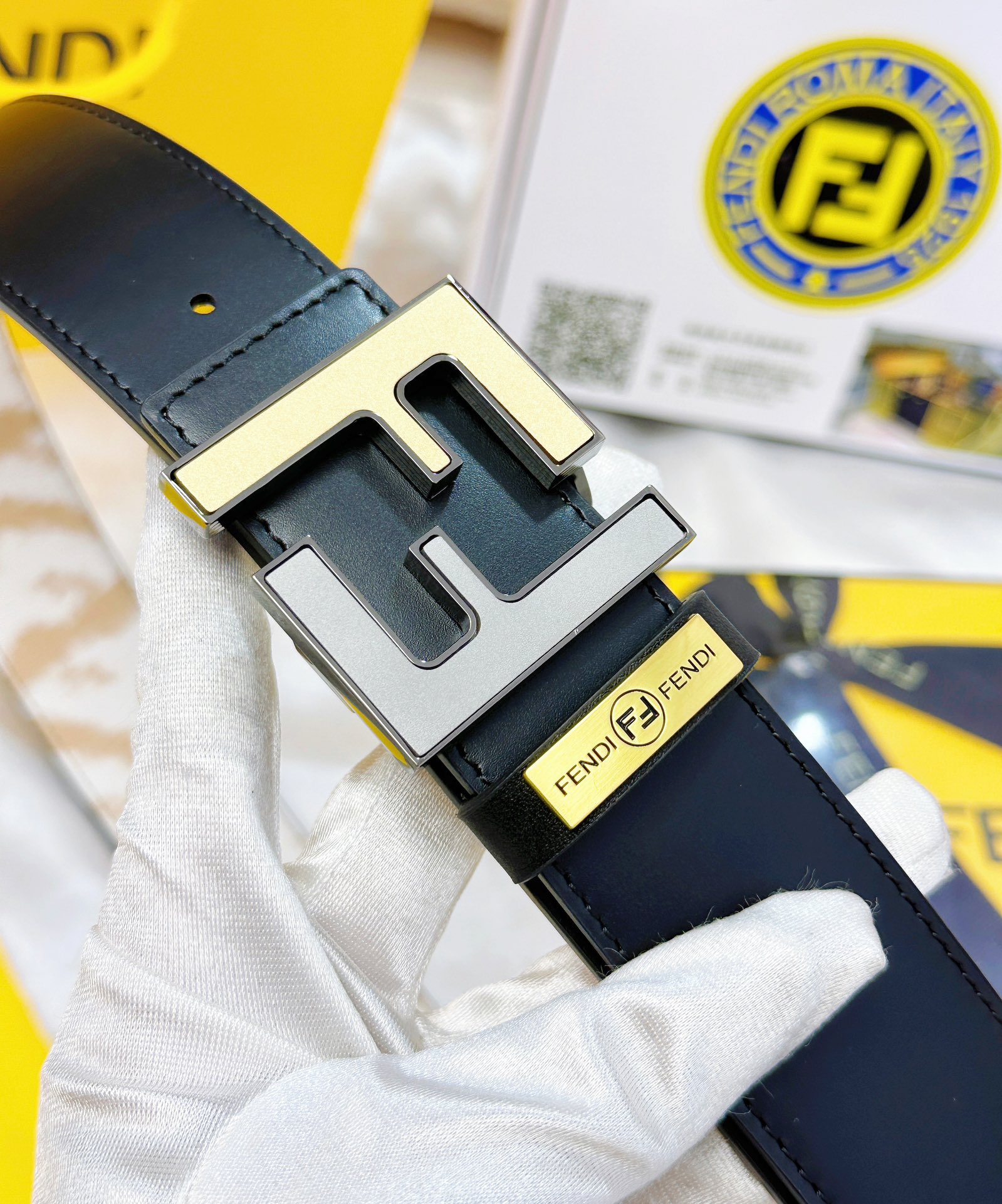 Fendi Leather Belts 1:1 Mirror Version