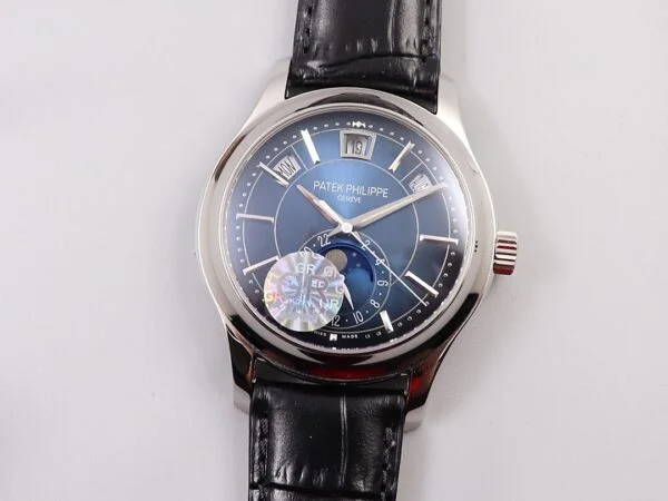 Complications 5205R-011 ANNUAL CALENDAR, MOON PHASES.  40 mm,Rose gold Blue Dial