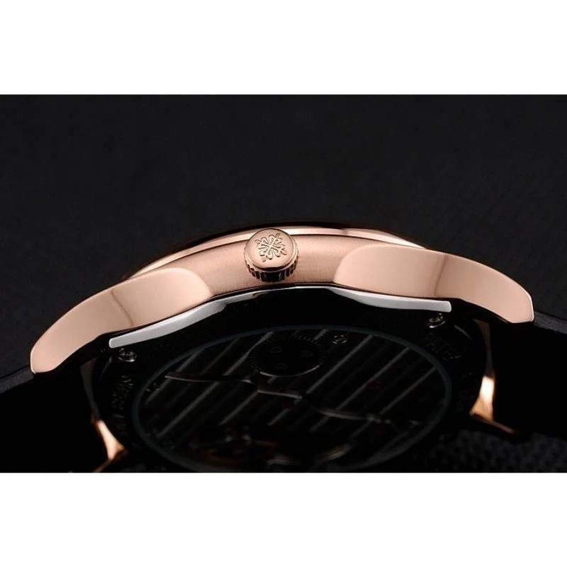Calatrava Date Dial Black 40 mm, Rose Gold Plated