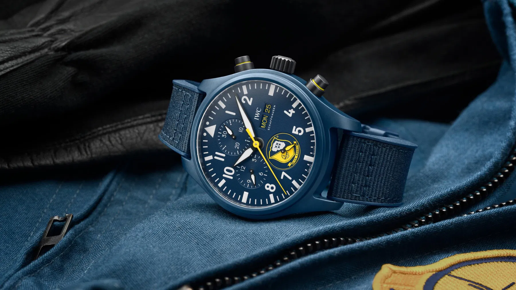 Schaffhausen Pilots watch chronograph edition blue angels iw389109