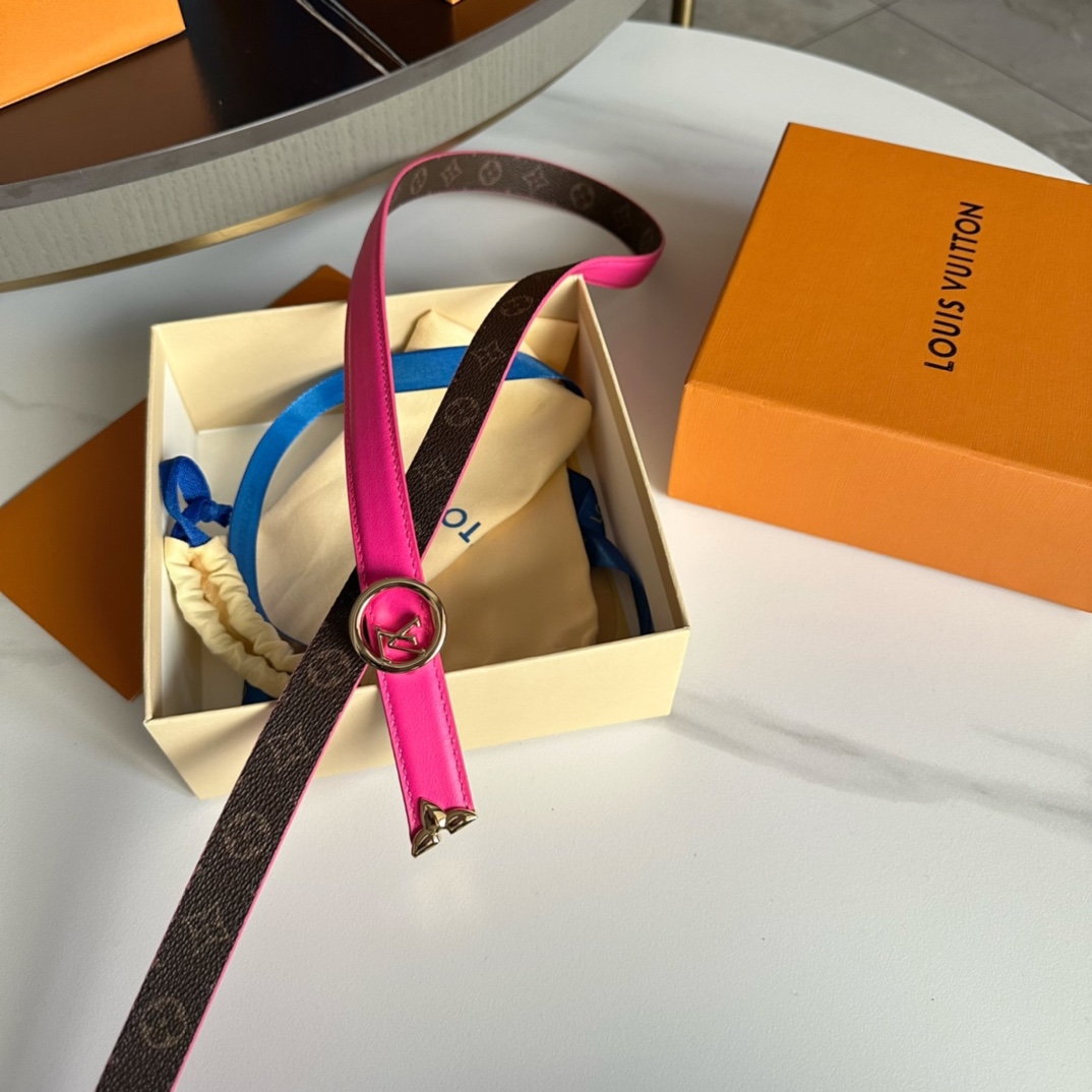 Louis Vuitton LV Leather Belts 1:1 Mirror Version