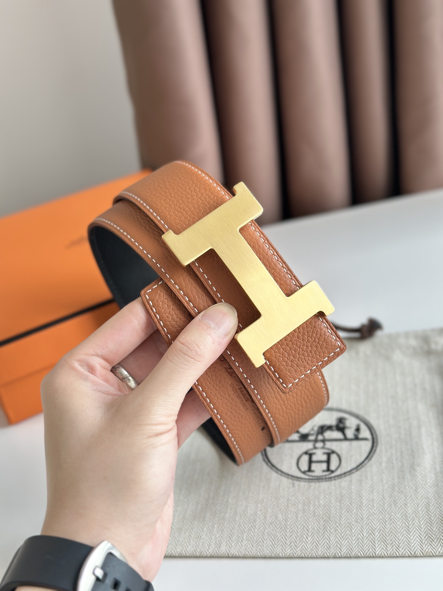Hermes Leather Belts 1:1 Mirror Version