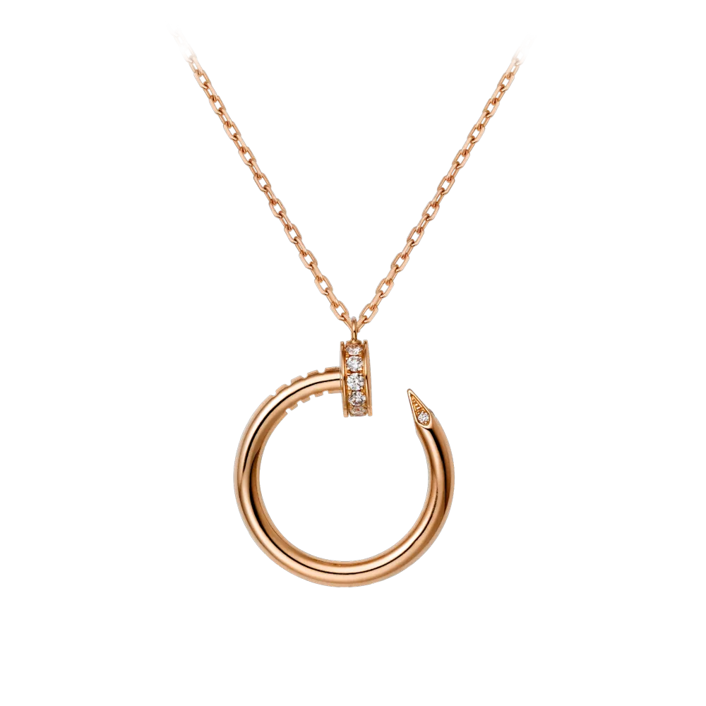 Cartier Juste Un Clou Necklace Pink Gold, Diamonds B7224513