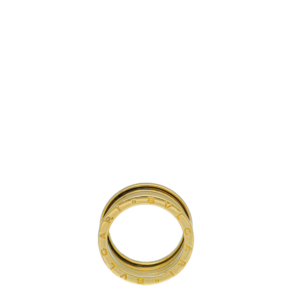 Bvlgari 18K Yellow Gold B.Zero 1 - 4 Band Ring 61