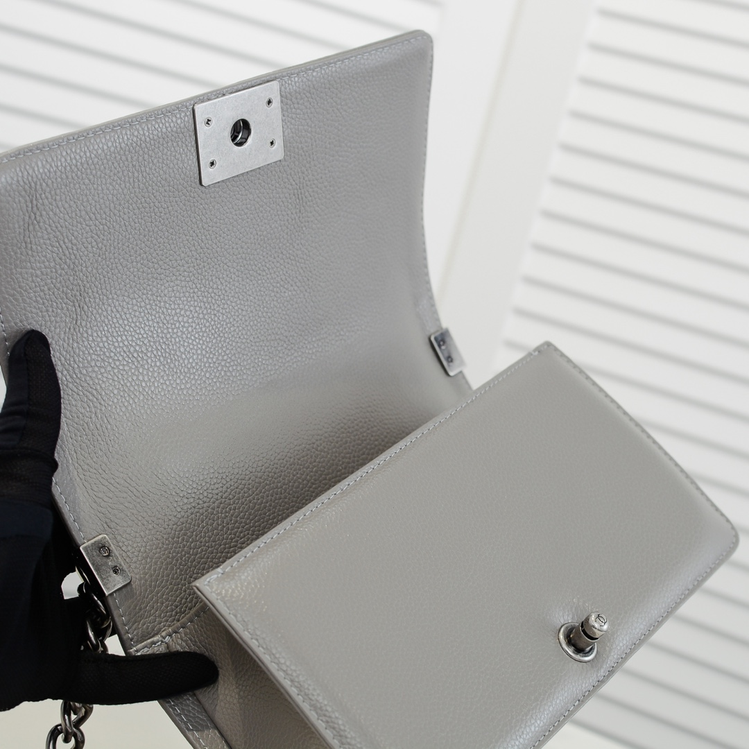 Chanel Leboy litchi or lychee pattern Shoulder Bag Handbag