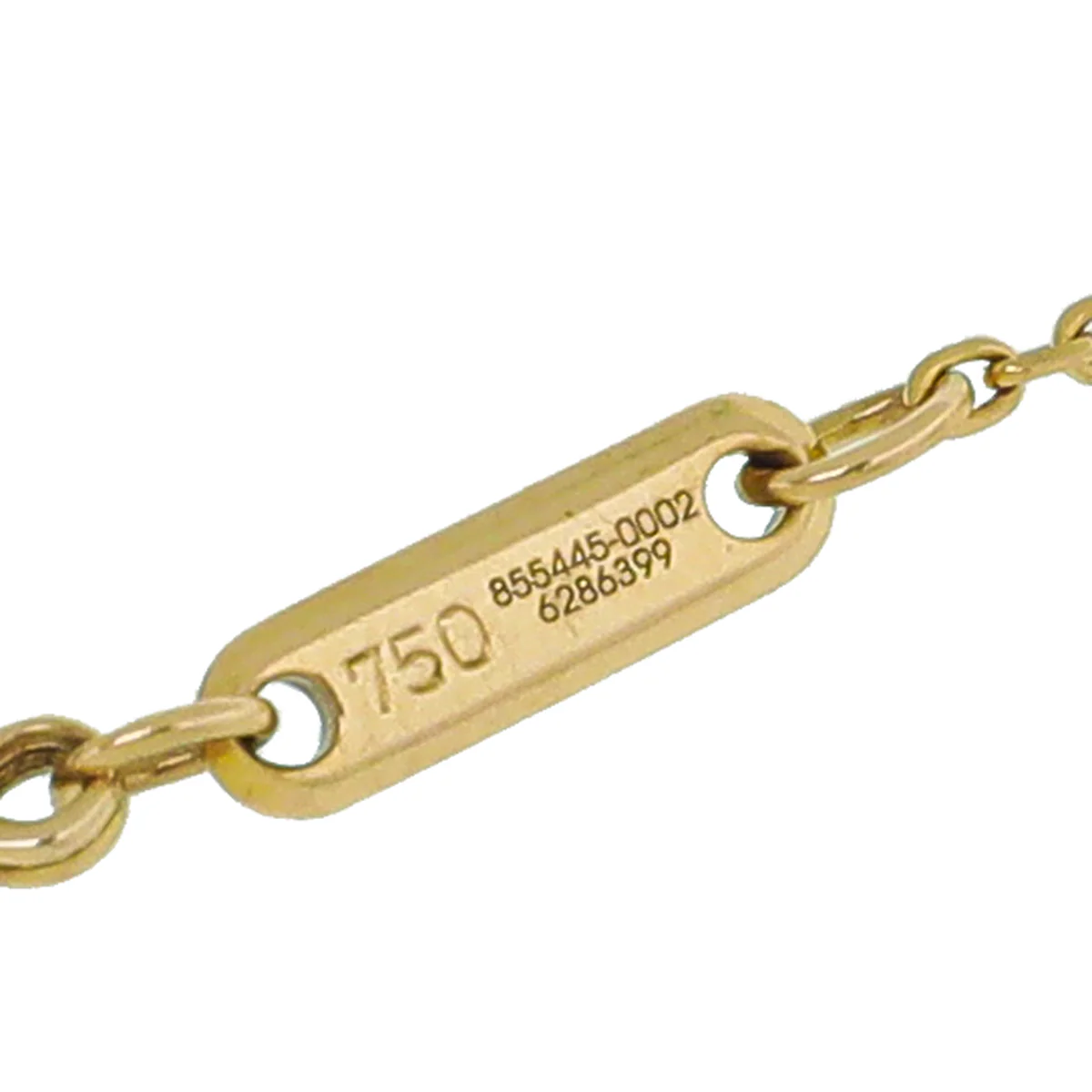 Chopard 18K Yellow Gold Diamond Happy Heart Ankle Bracelet