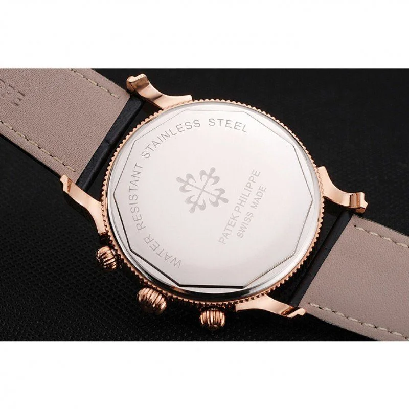 Chronograph White Dial White 40 mm, Rose Gold Plated