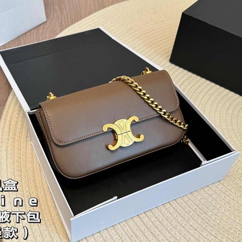 Celine Triomphe  Handbag Shoulder Bag Chain Strap Crossbody Bag  (Replica)