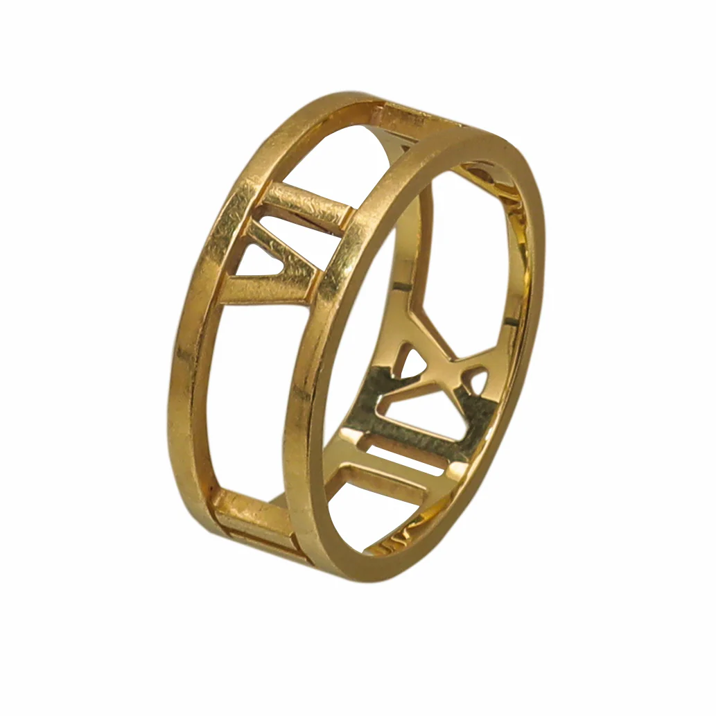 Tiffany & Co 18K Yellow Gold Atlas Open Ring