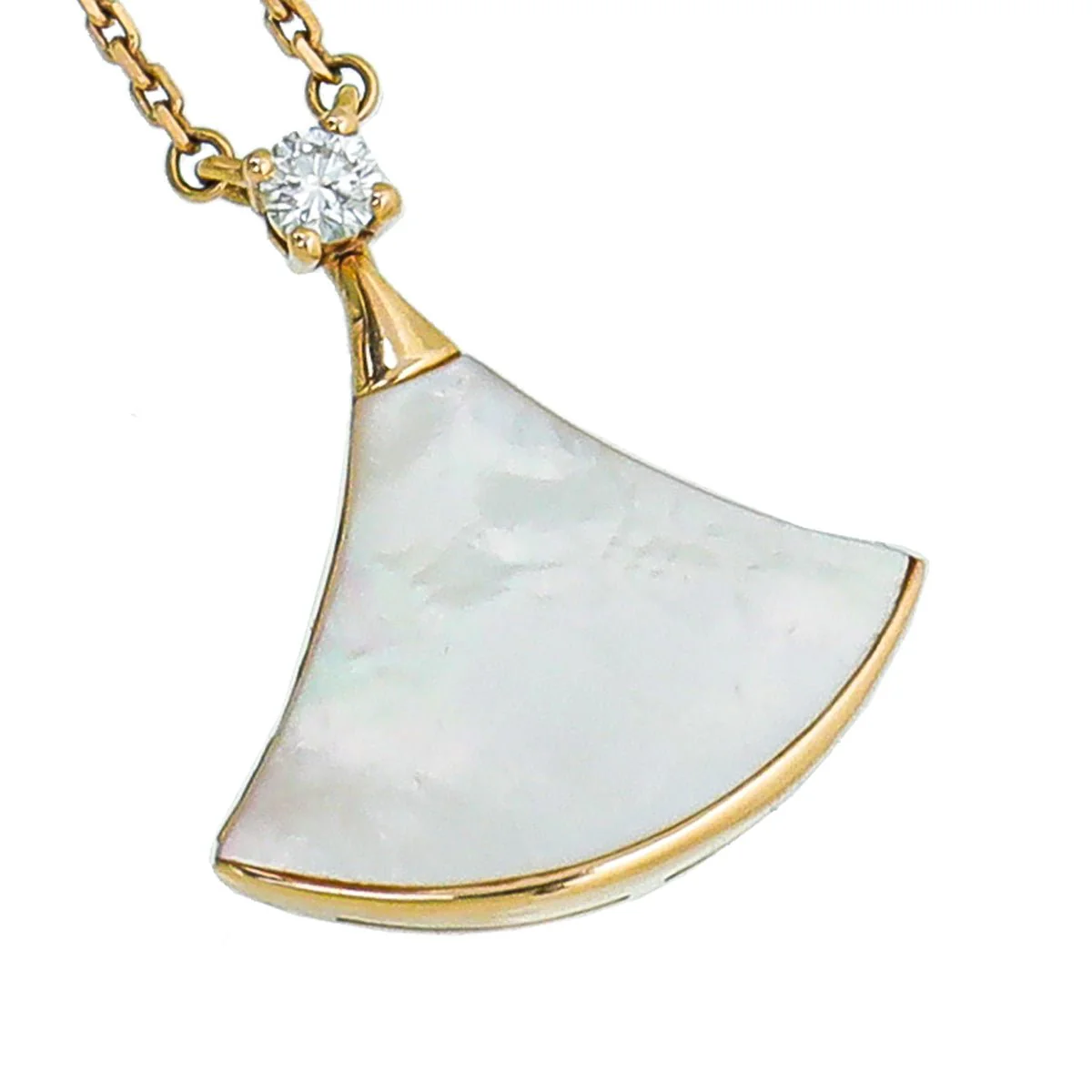 Bvlgari 18K Rose Gold MOP Diamond Diva's Dream Necklace