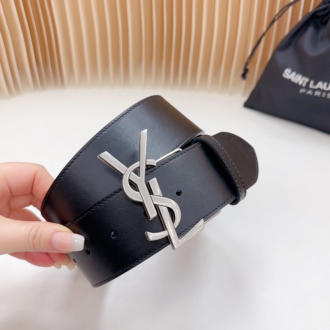 YSL Saint Laurent Leather Belts 1:1 Mirror Version