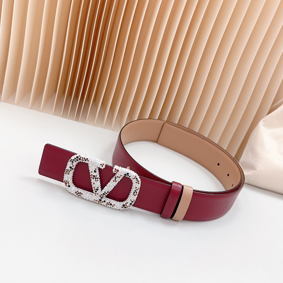Valentino Leather Belts 1:1 Mirror Version