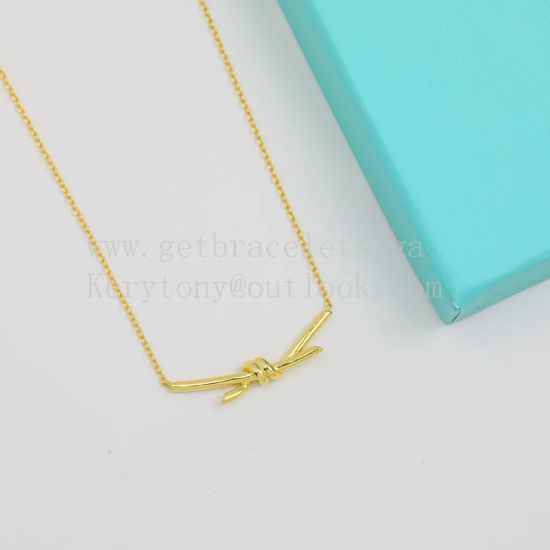Tiffany Knot Pendant in Yellow Gold/Rose Gold/White Gold