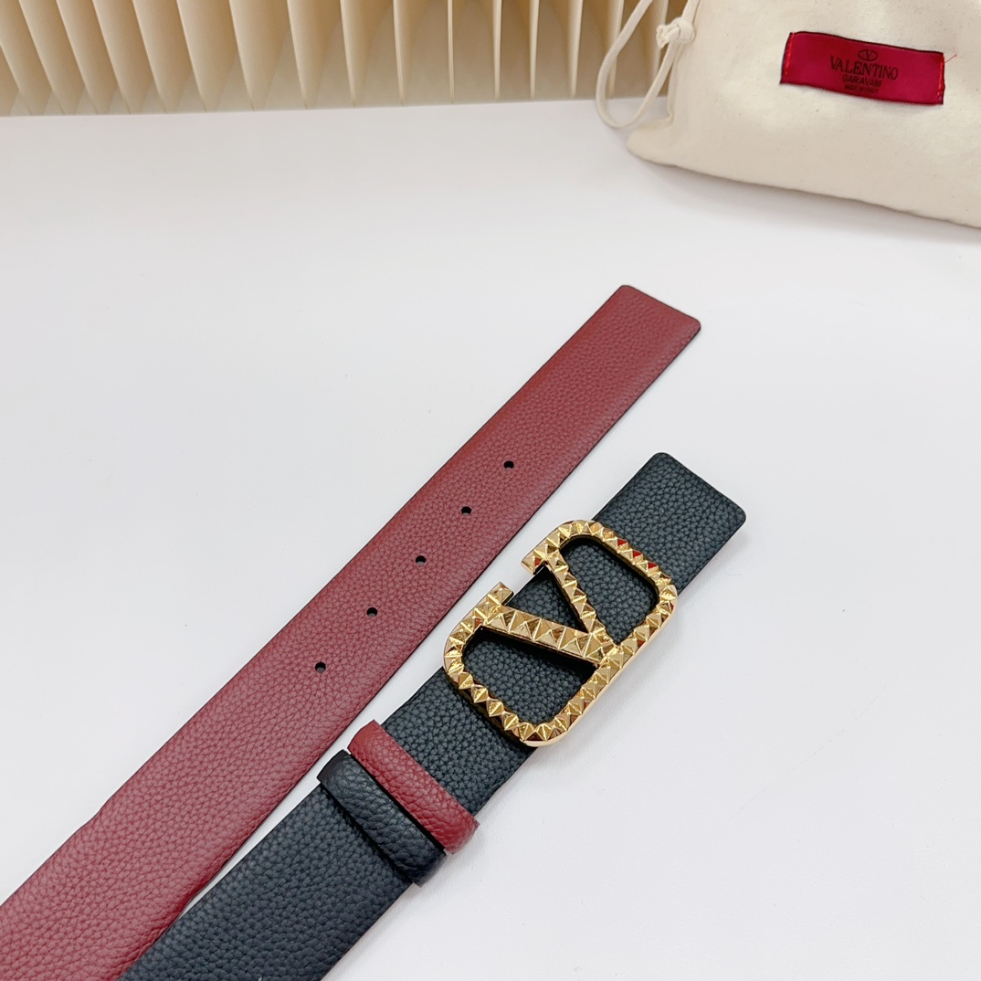 Valentino Leather Belts 1:1 Mirror Version