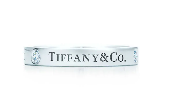 Tiffany & Co Narrow Band Studded Crystals Couple Style Fine Jewelry Street Luxurious Knock-off GRP02847
