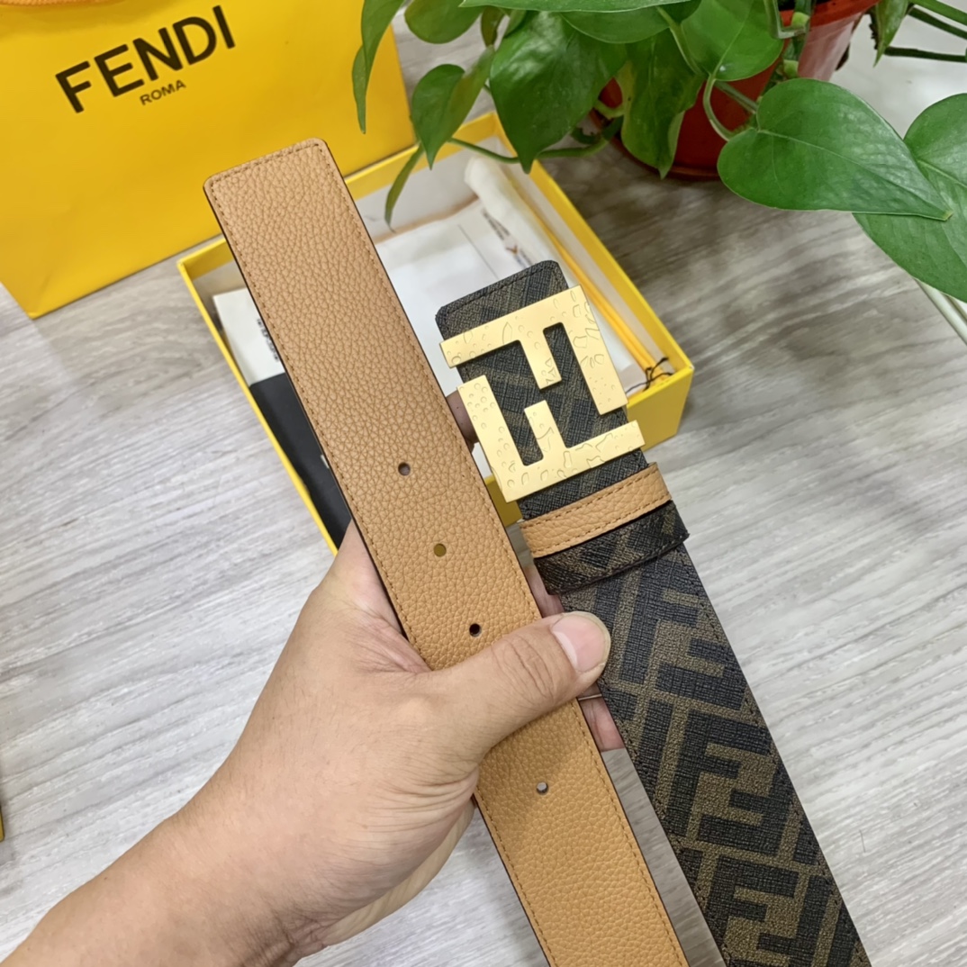 Fendi Leather Belts 1:1 Mirror Version