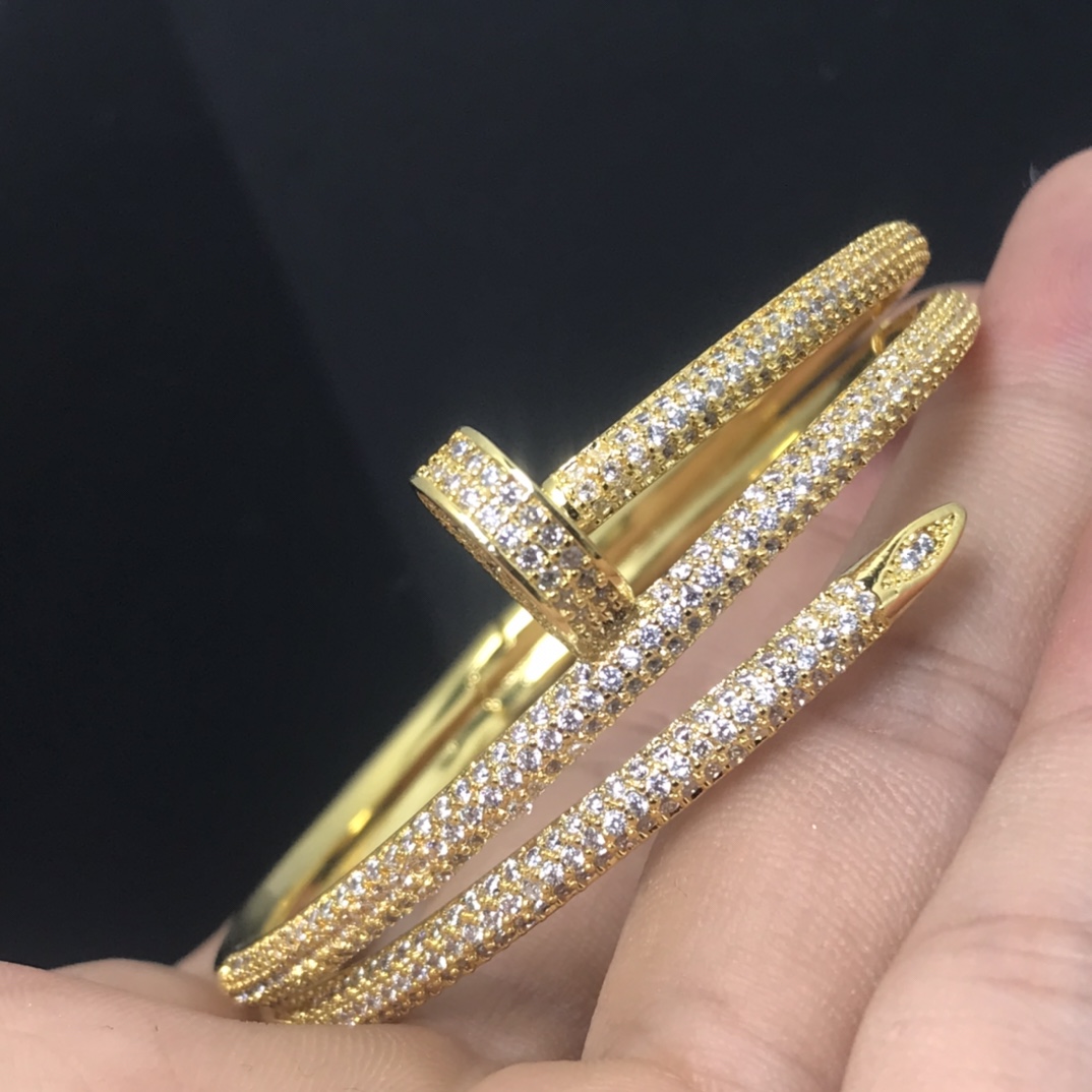 Cartier JUSTE UN CLOU BRACELET Dupe, Diamonds,Available in three colours