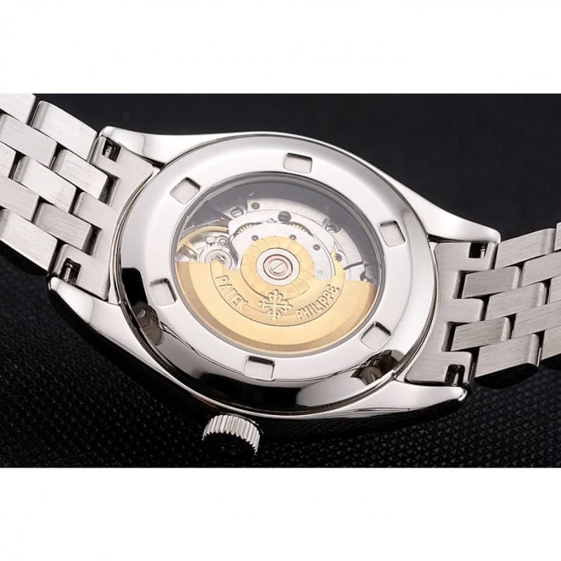 Calatrava Black & Diamond Dial 37 mm, Stainless Steel