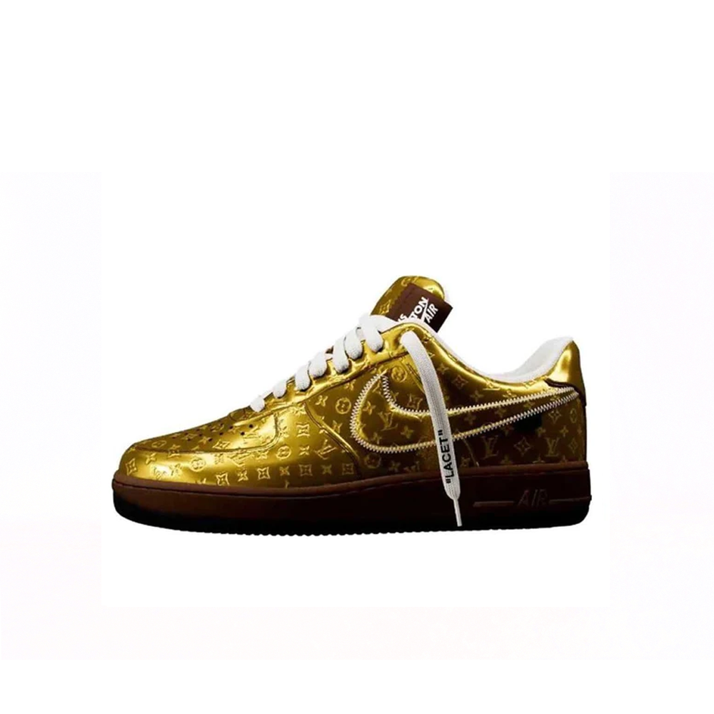 Nike Air Force 1 Low Louis Vuitton Monogram Brown Damier Azur(Replica)