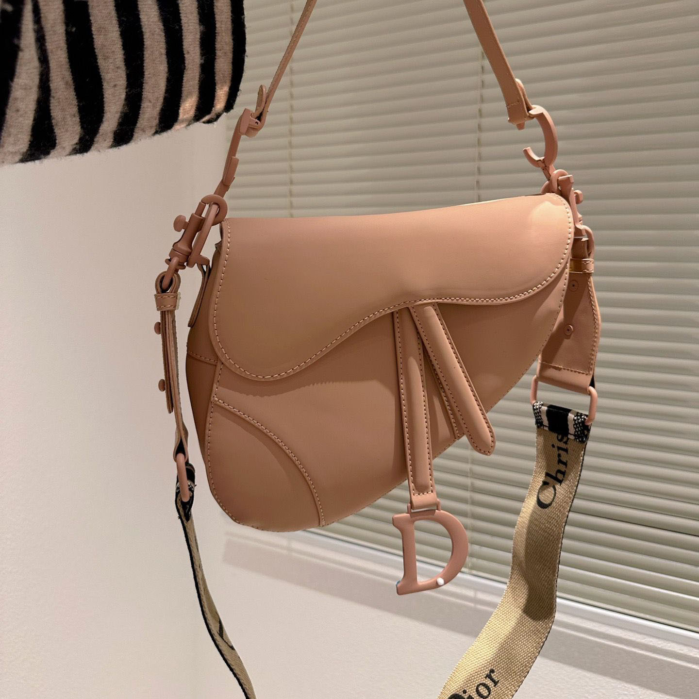 Dior Saddle Bag Matte Leather Shoulder Bag  (Replica)