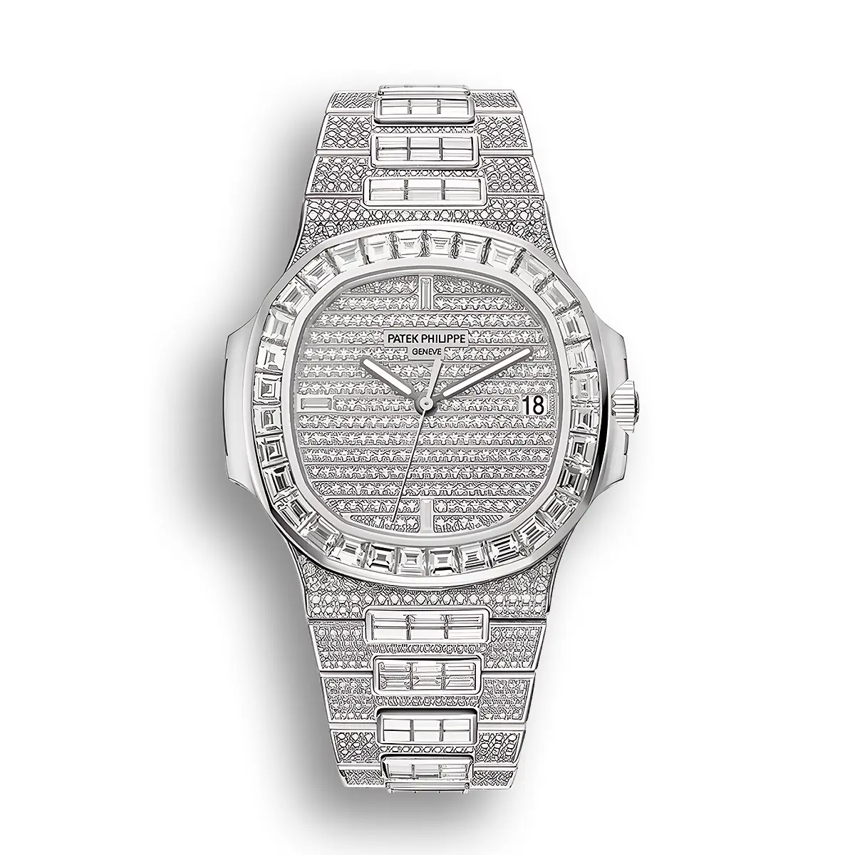 Nautilus 5719/10G-010 Date, Sweep seconds 40 mm,White gold