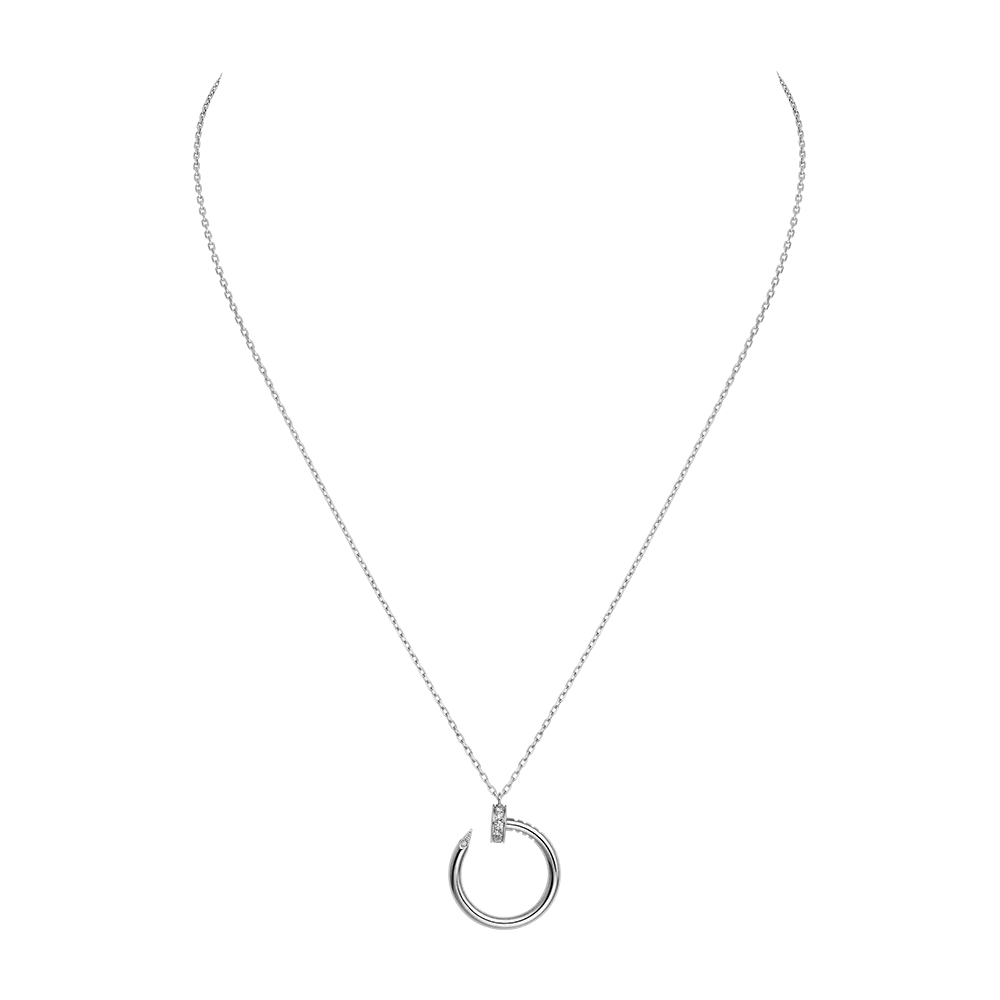 Cartier Juste Un Clou Necklace White Gold, Diamonds B7224514
