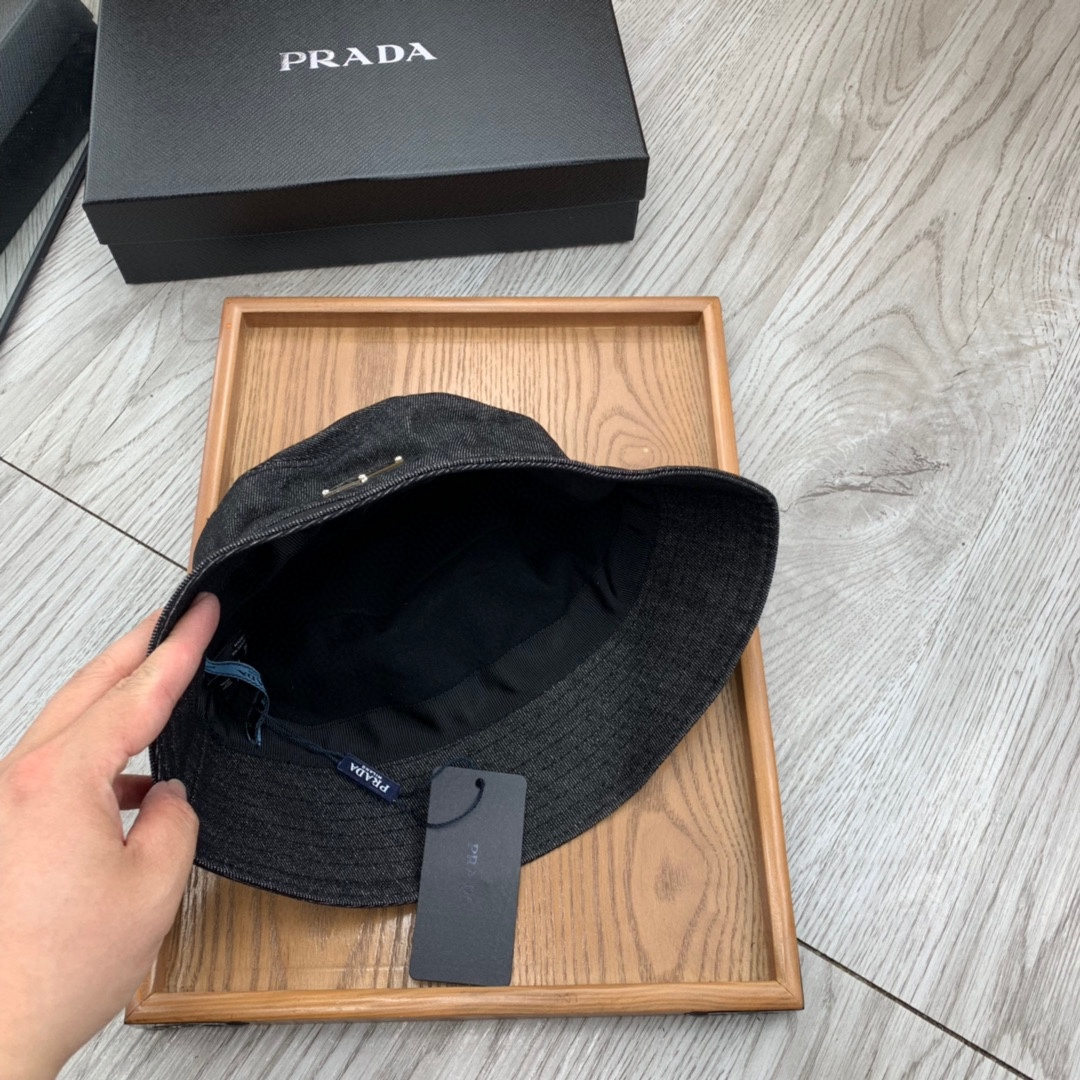 Prada Cotton Printed Fisherman's Hat Sunhat （Replica）
