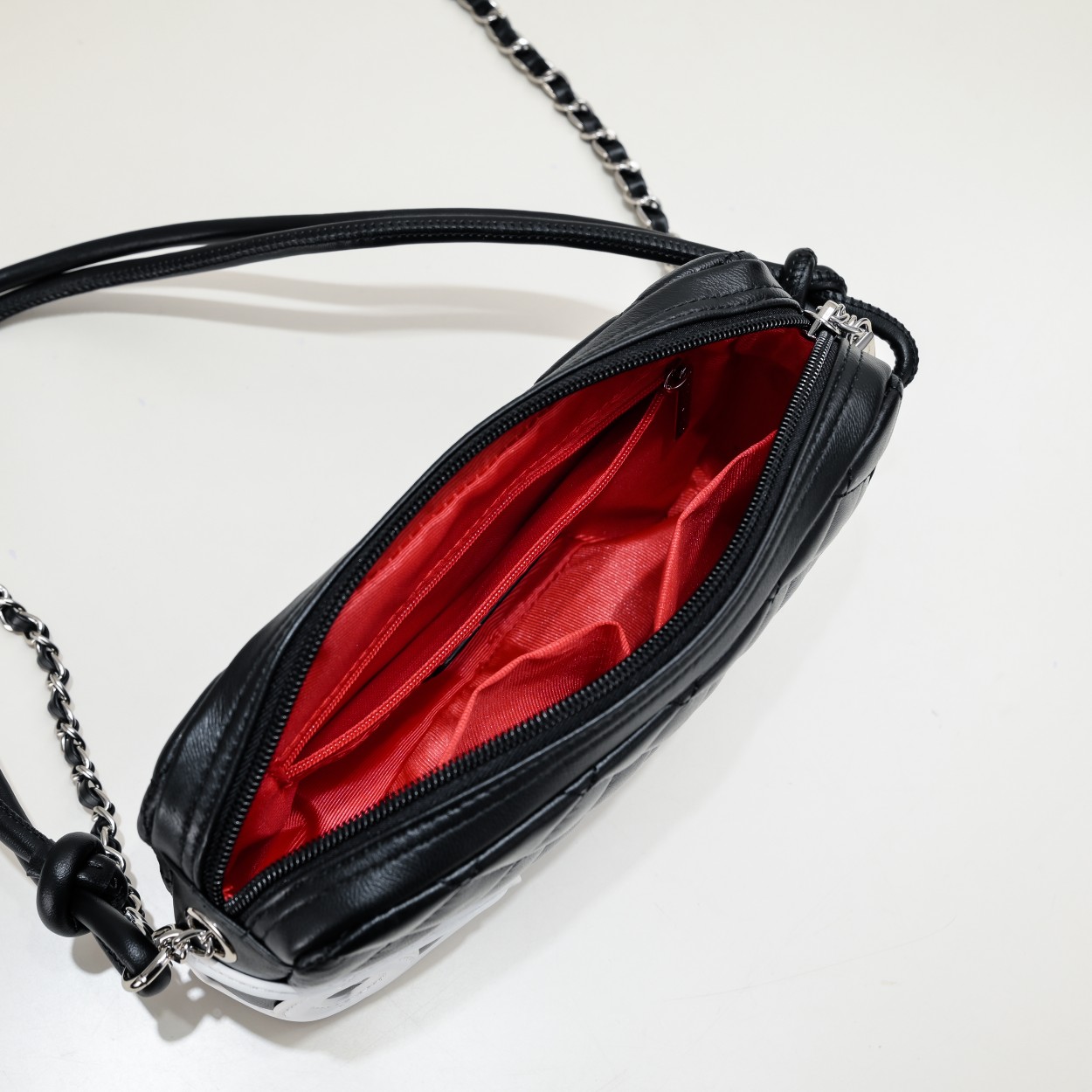 Chanel Ligne Cambon Bowling Bag Small Shoulder Bag Handbag