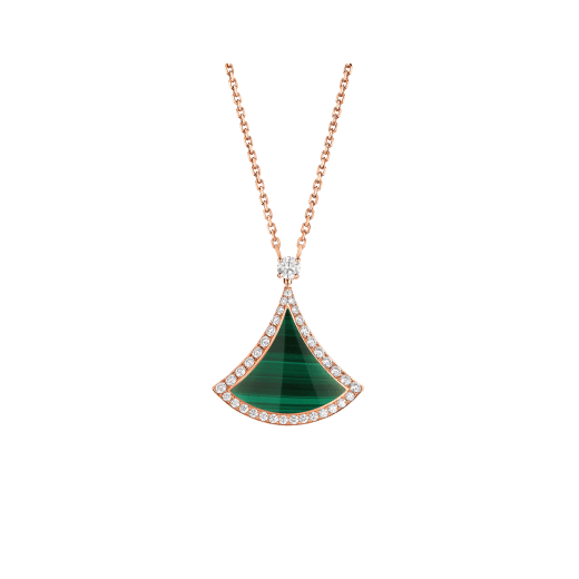 BVLGARI DIVAS' DREAM NECKLACE, White Mother-of-Pearl & Malachite, Three Style