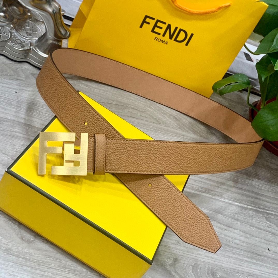 Fendi Leather Belts 1:1 Mirror Version
