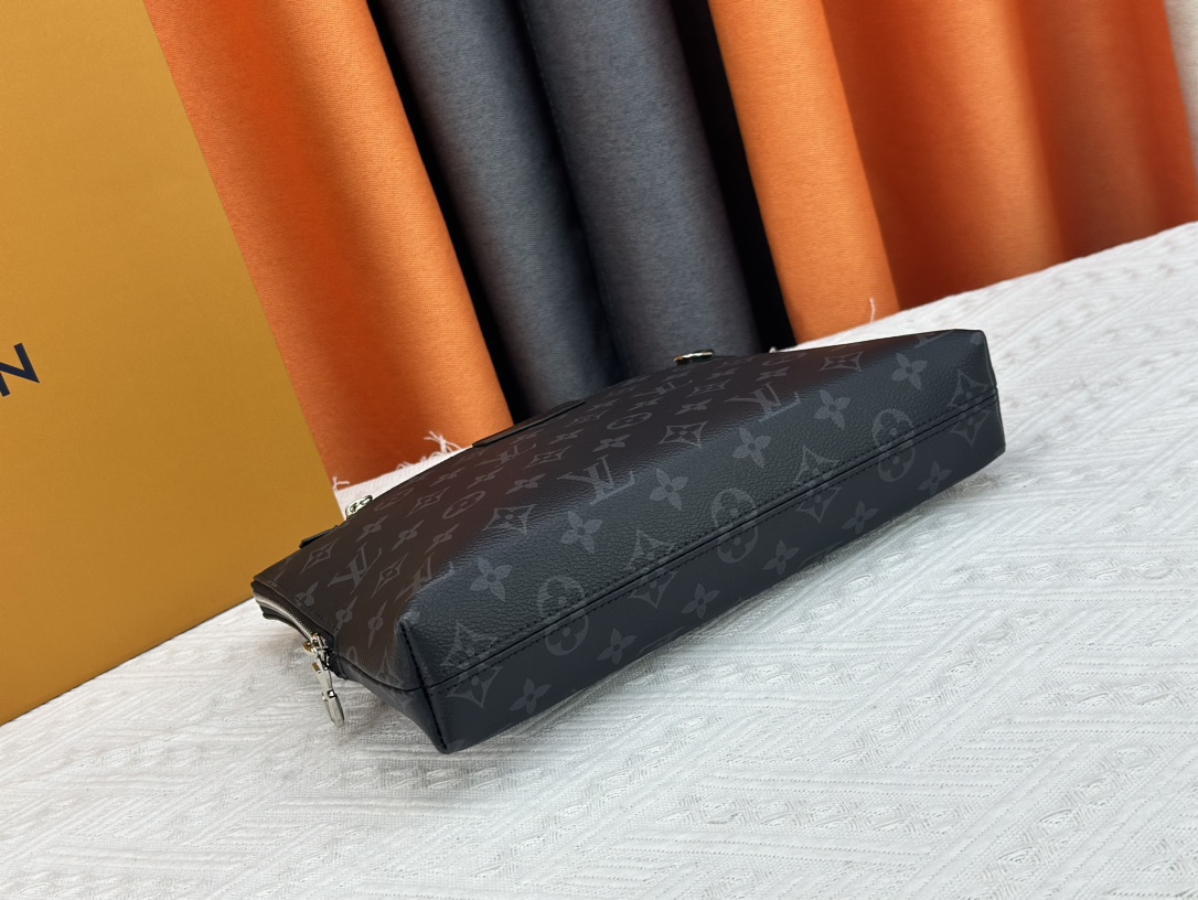 Louis Vuitton Pochette Jour Monogram Eclipse M82080 Clutch Bag Handbag