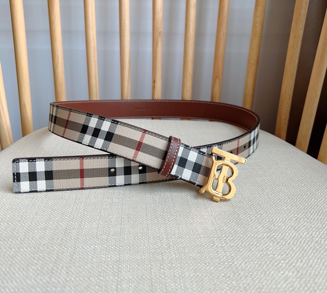 Burberry Leather Belts 1:1 Mirror Version