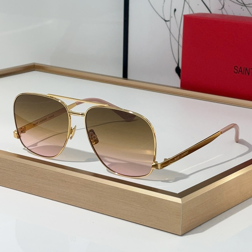 Saint Laurent YSL Metal Oval Sunglasses Top Quality（Replica）