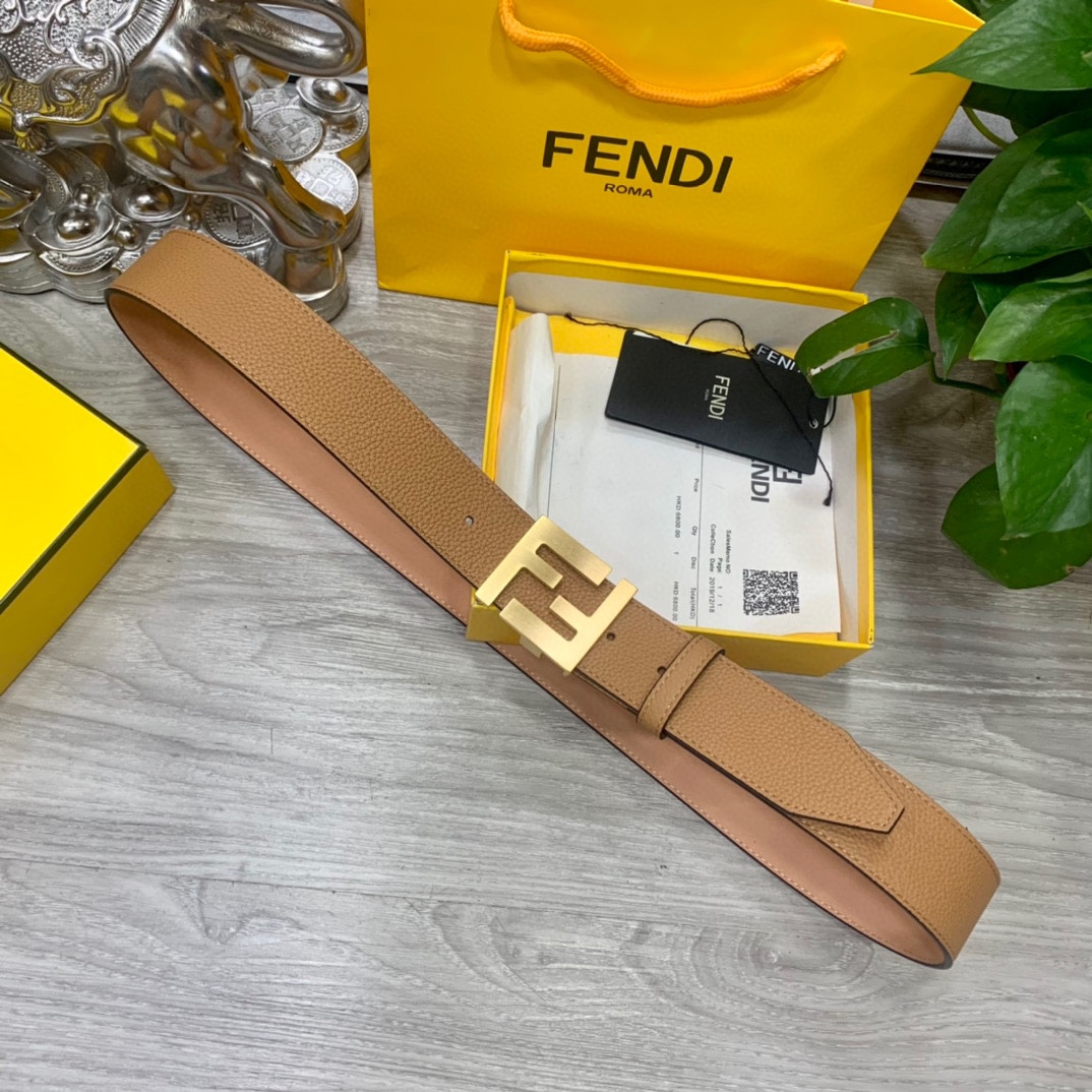 Fendi Leather Belts 1:1 Mirror Version