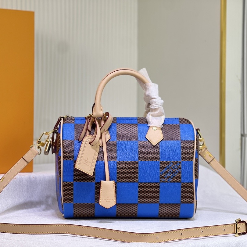 Louis Vuitton LV  Speedy 25 Checkerboard Shoulder Bag Handbag (Replica)