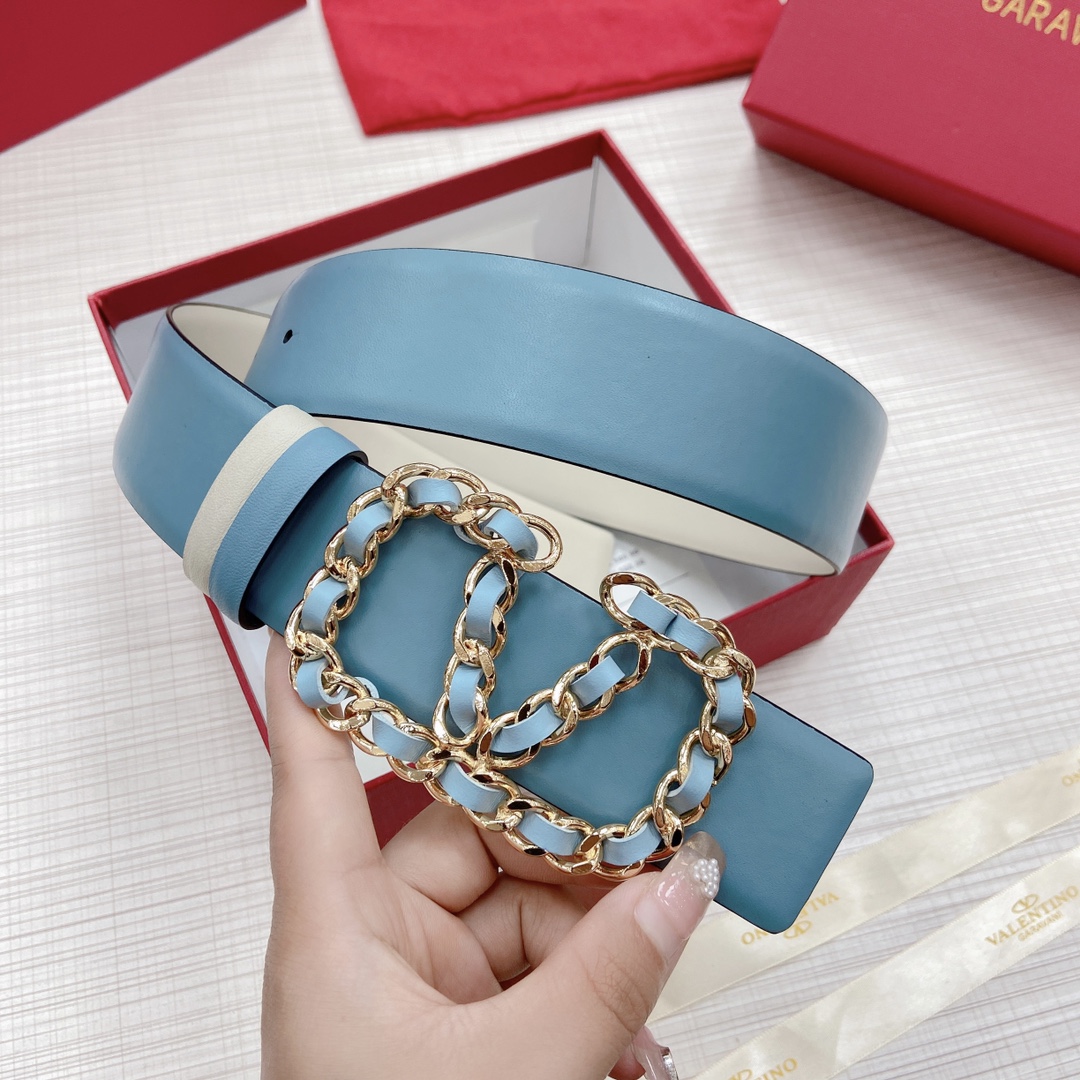 Valentino Leather Belts 1:1 Mirror Version