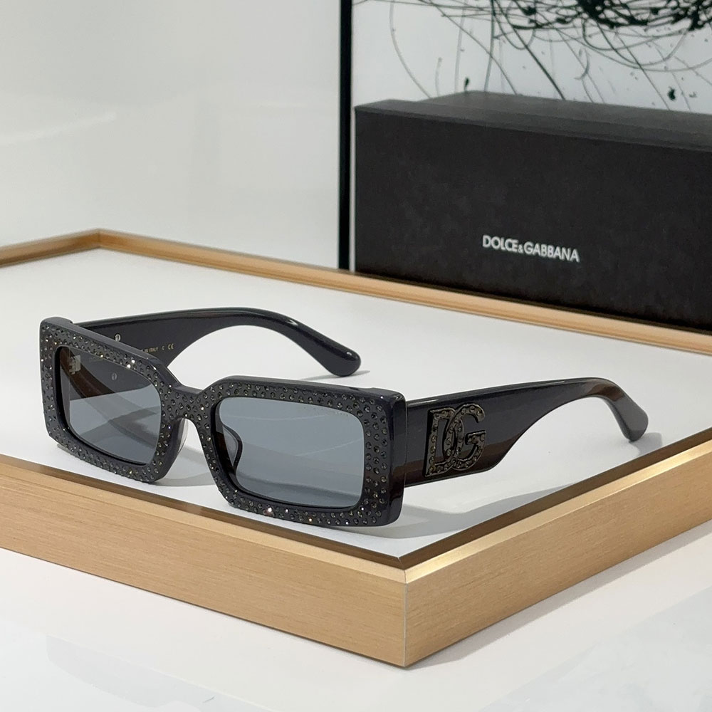 DOLCE & GABBAN DG Small Box Logo Mirror leg  Sunglasses Top quality （Replica）